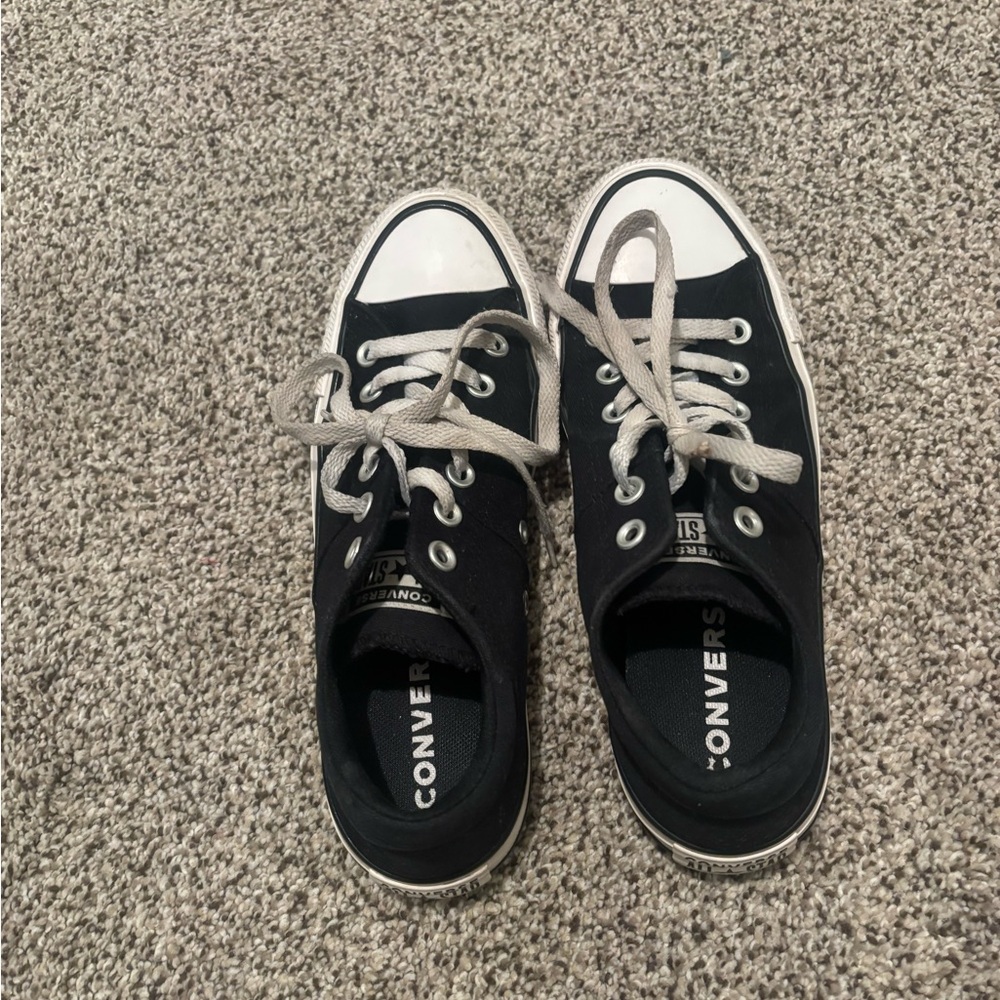 Converse Women’s Black and White Low-Top Shoes